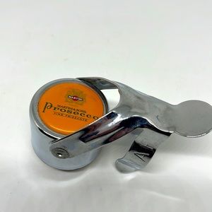 Martini and Rossi Prosecco Champagne Metal Bottle Stopper. Made in Italy
